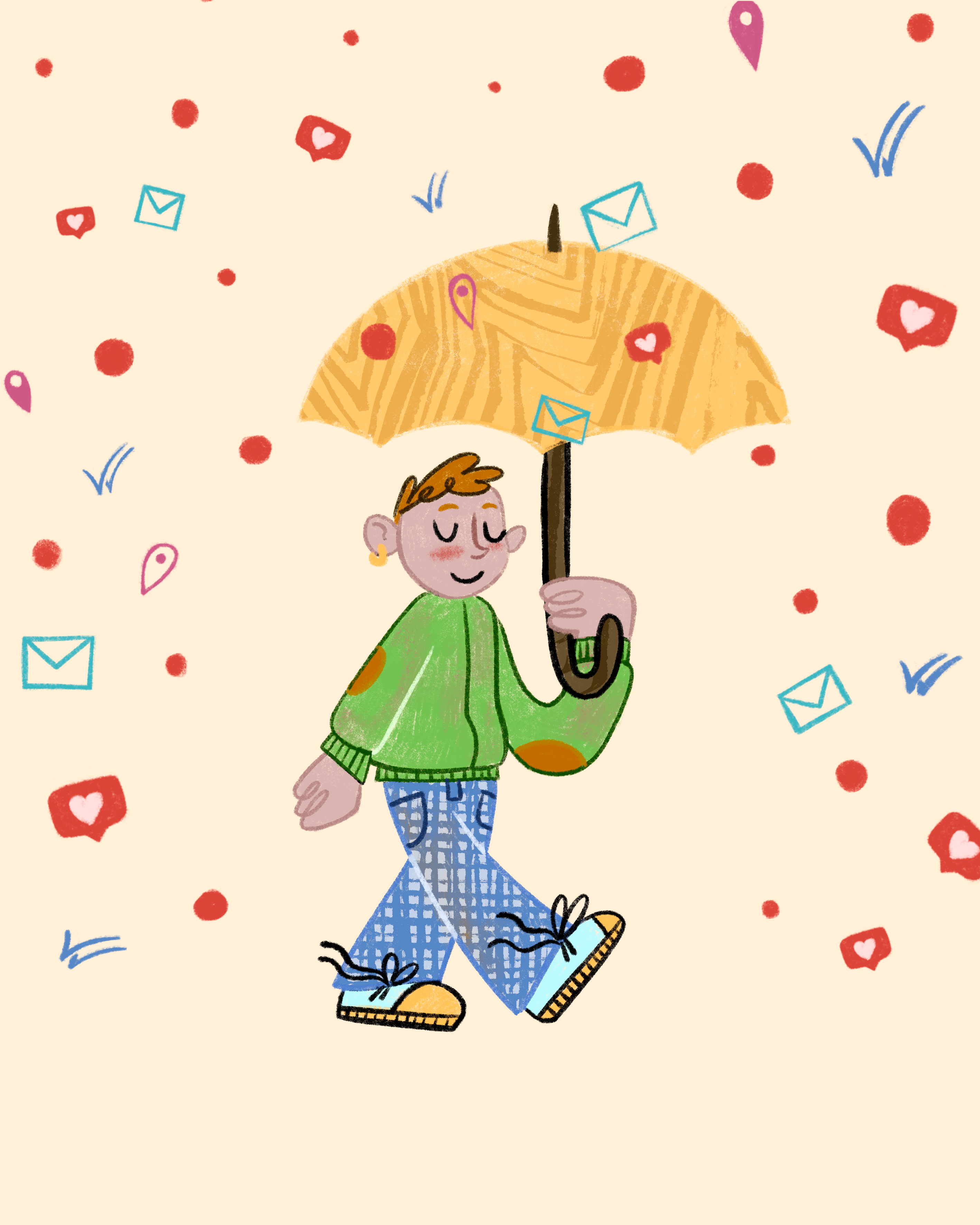 JOMO e Digital Detox: Progetto di Illustrazione Editoriale